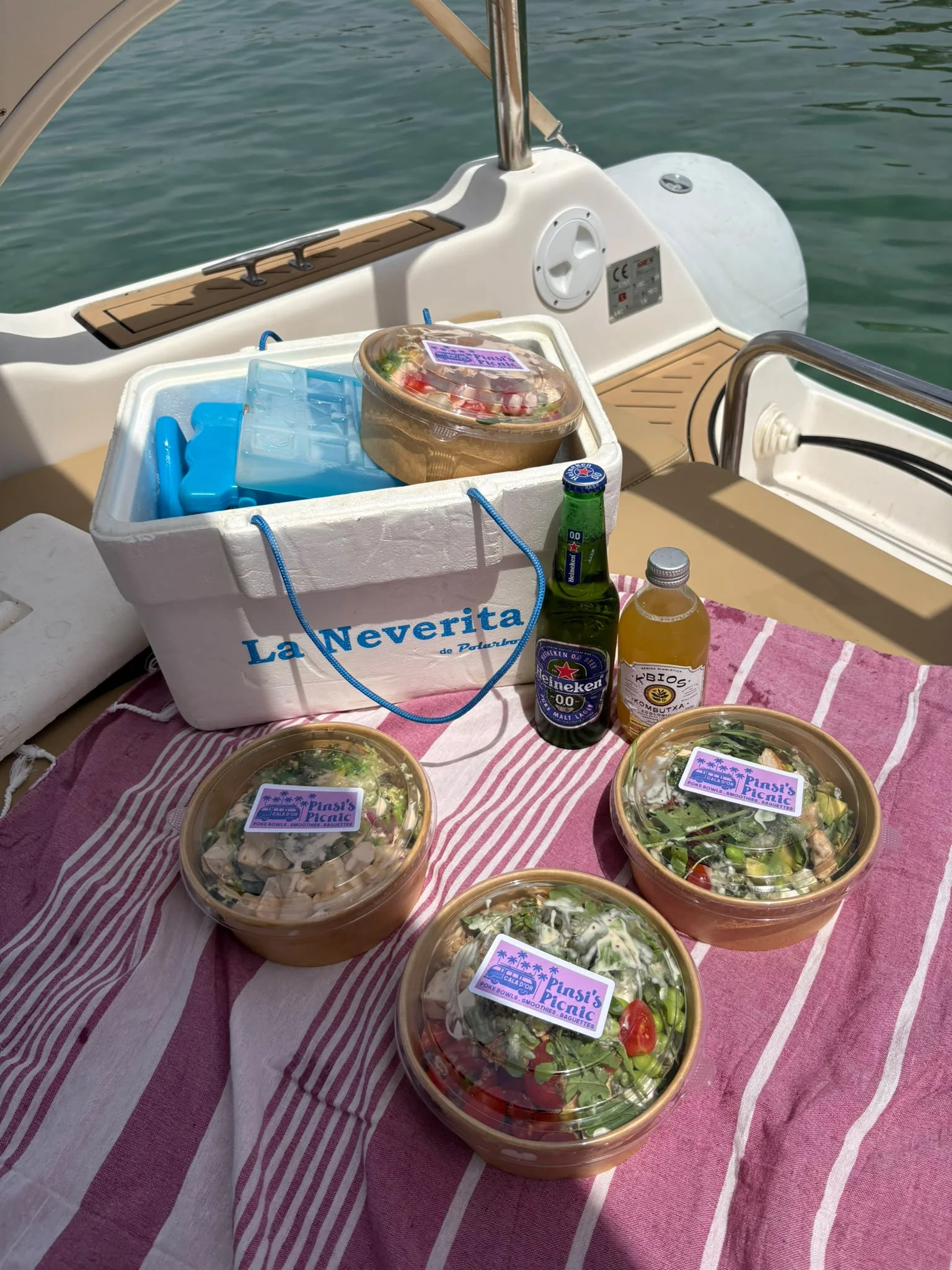 Pinsi's Picnic takeaway prepared for a beach and boat day