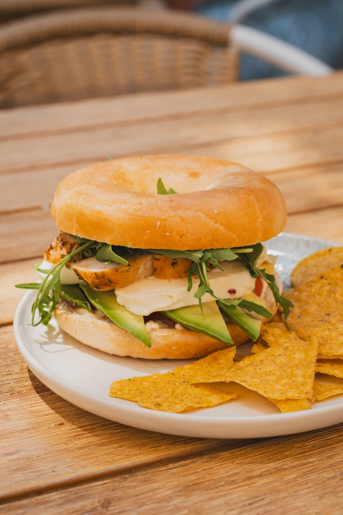 Fresh bagel served at Pinsi’s Picnic Cala d’Or